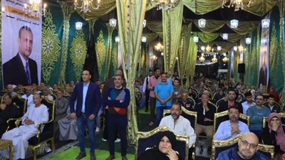 شبين الكوم تشهد مؤتمرا جماهيريا حاشدا لدعم مرشح المصري الديموقراطي بانتخابات النواب