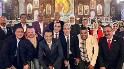 وفد “مجلس الشباب المصري” يشارك في قداس عيد القيامة المجيد