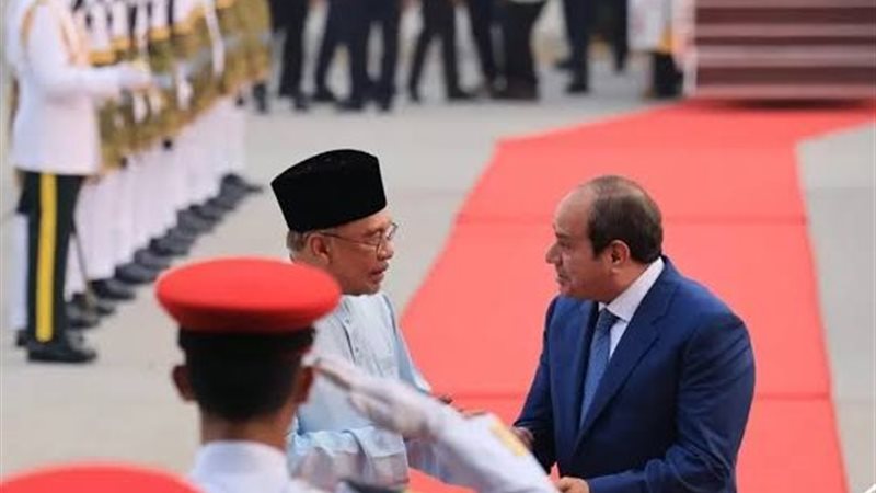 استقبال الرئيس السيسي في ماليزيا