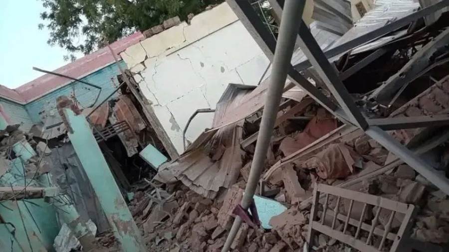 استهدف المستشفى البريطاني بمدينة الأبيض