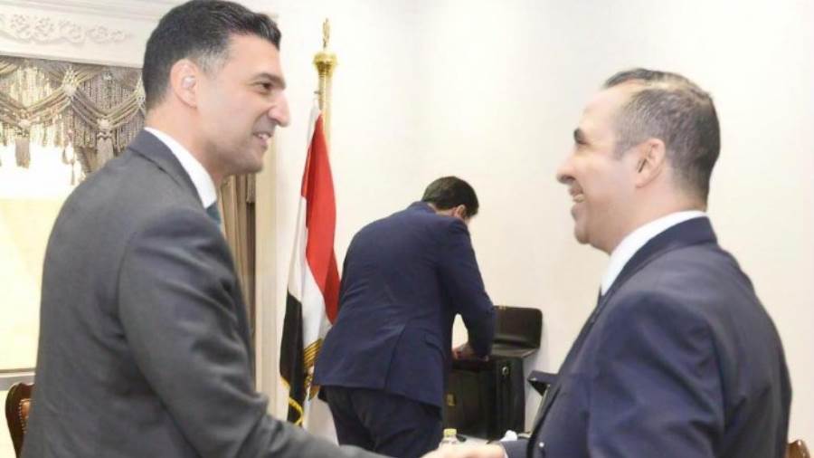 النائب مصطفى البهي ووزير الصناعة خالد هشام