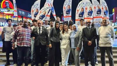 جولة انتخابية لمرشحة "المؤتمر" بمصر الجديدة والنزهة في انتخابات "النواب" 