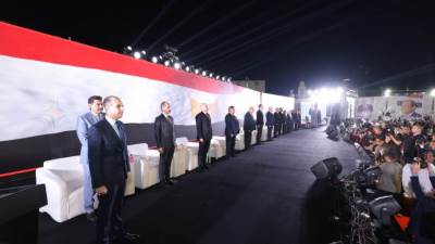 انطلاق المؤتمر الجماهيري لـ“الجبهة الوطنية” باستاد القاهرة بعد عزف السلام الوطني