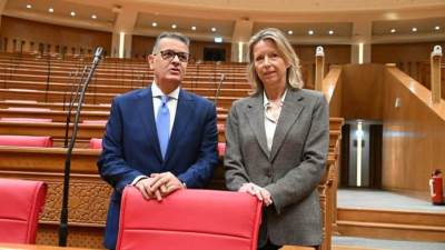 النائب طارق رضوان يلتقي الممثل الخاص للاتحاد الأوروبي لحقوق الإنسان