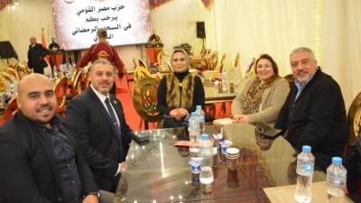 حزب مصر القومي ينظم سحوره السنوي بحضور قيادات حزبية وشخصيات عامة