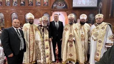 أمين المصريين بالخارج بمستقبل وطن مهنئا الأقباط: سنظل نقف صفًا واحدًا خلف القيادة السياسية